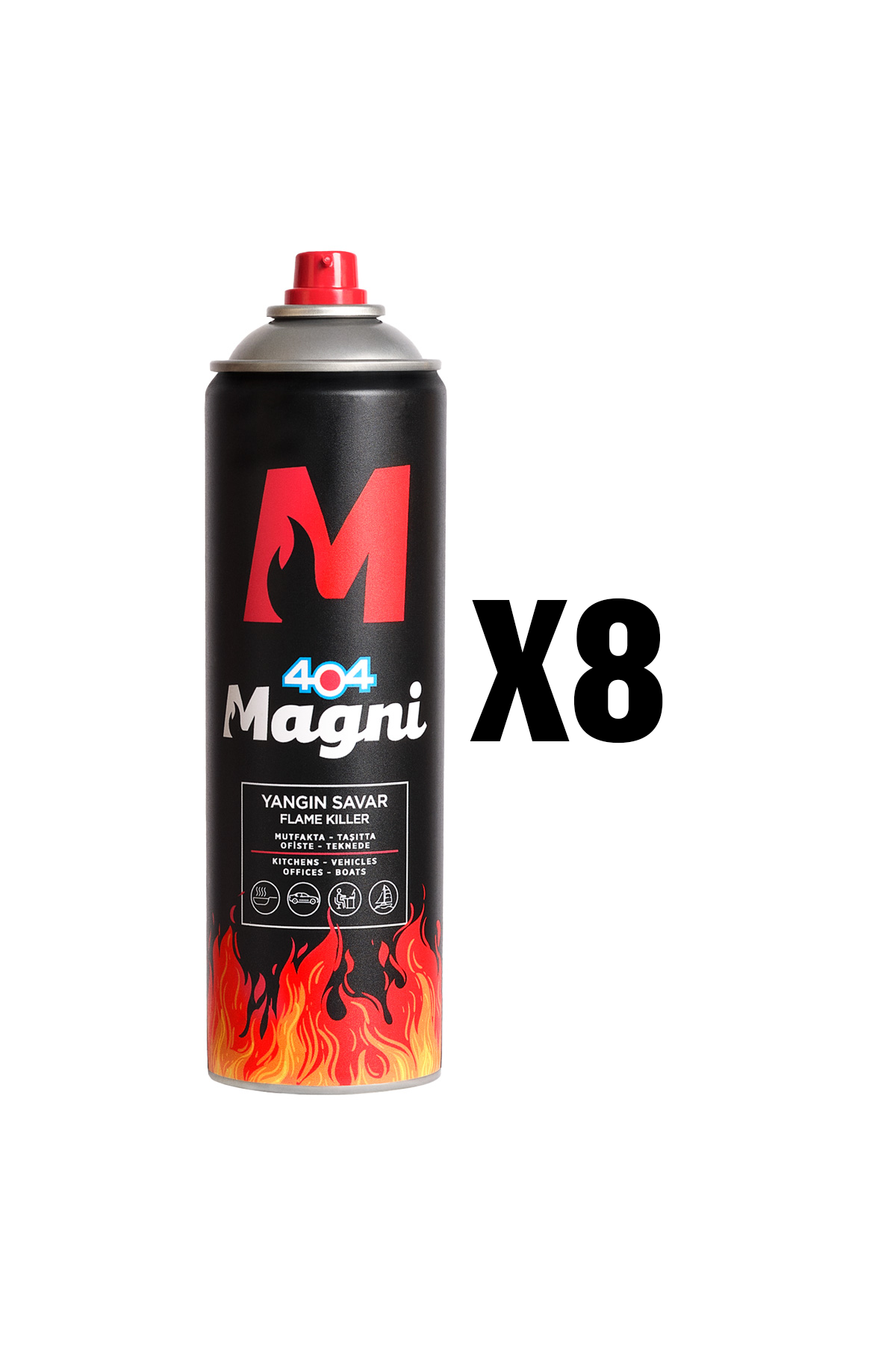 Yangın Söndürücü Sprey 500 ml 8li