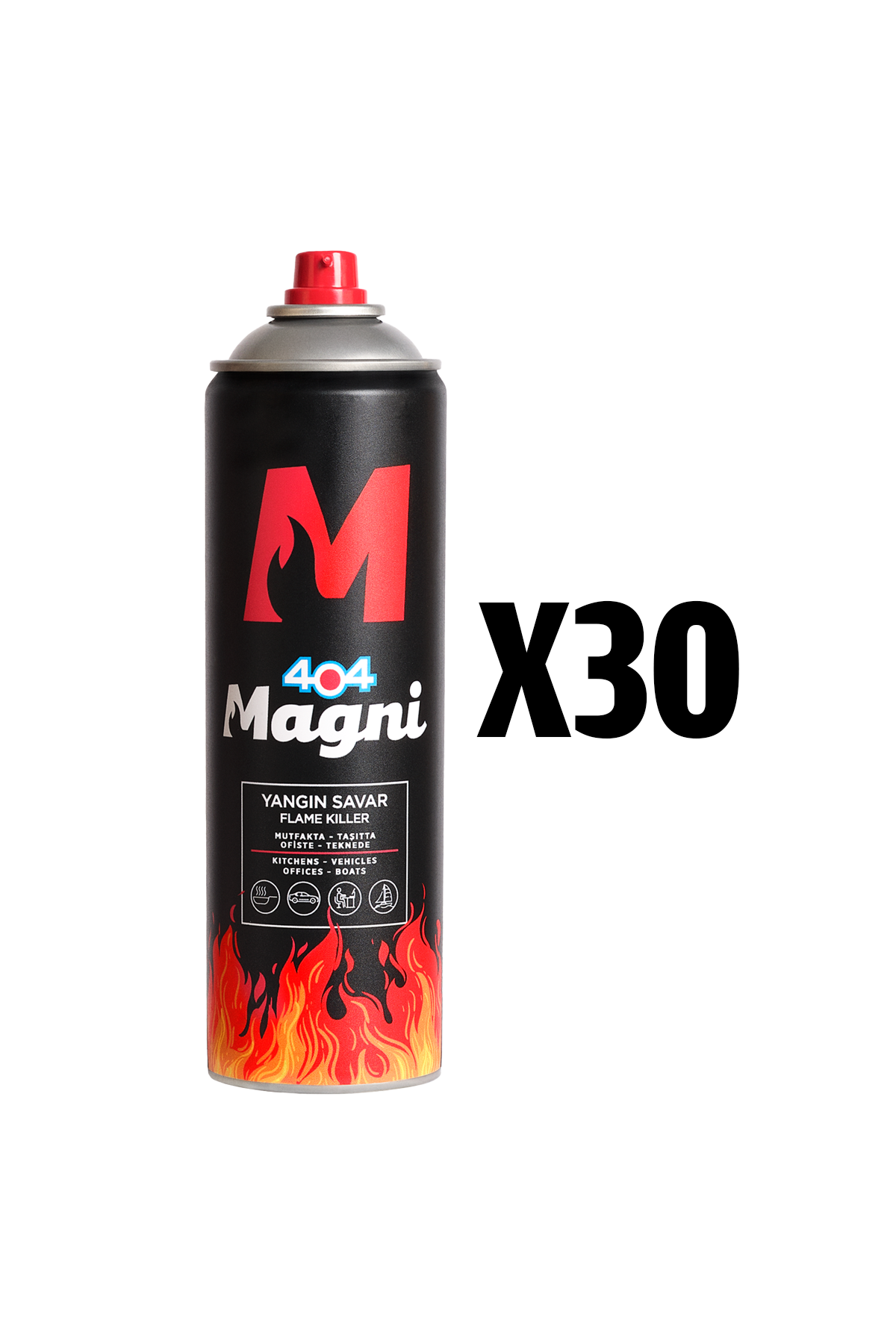 Yangın Söndürücü Sprey 500 ml 30lu