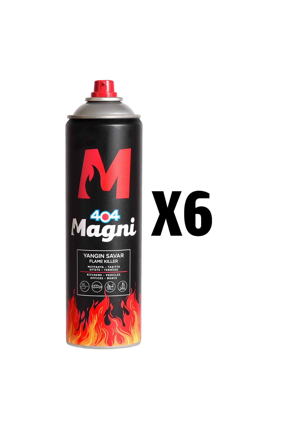Yangın Söndürücü Sprey 500 ml 6lı