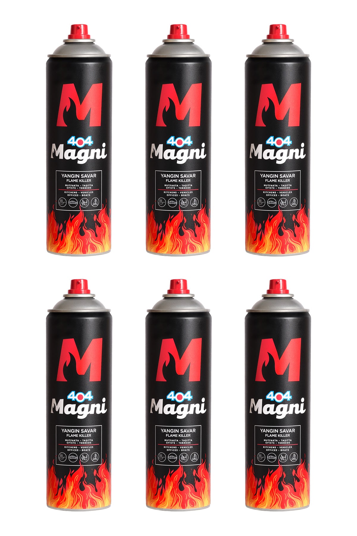 Yangın Söndürücü Sprey 500 ml 6lı