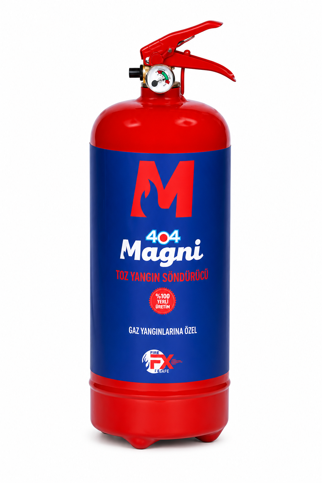 404 Magni 2 Kg Toz Yangın Söndürücü Tüp Gaz Yangınları İçin