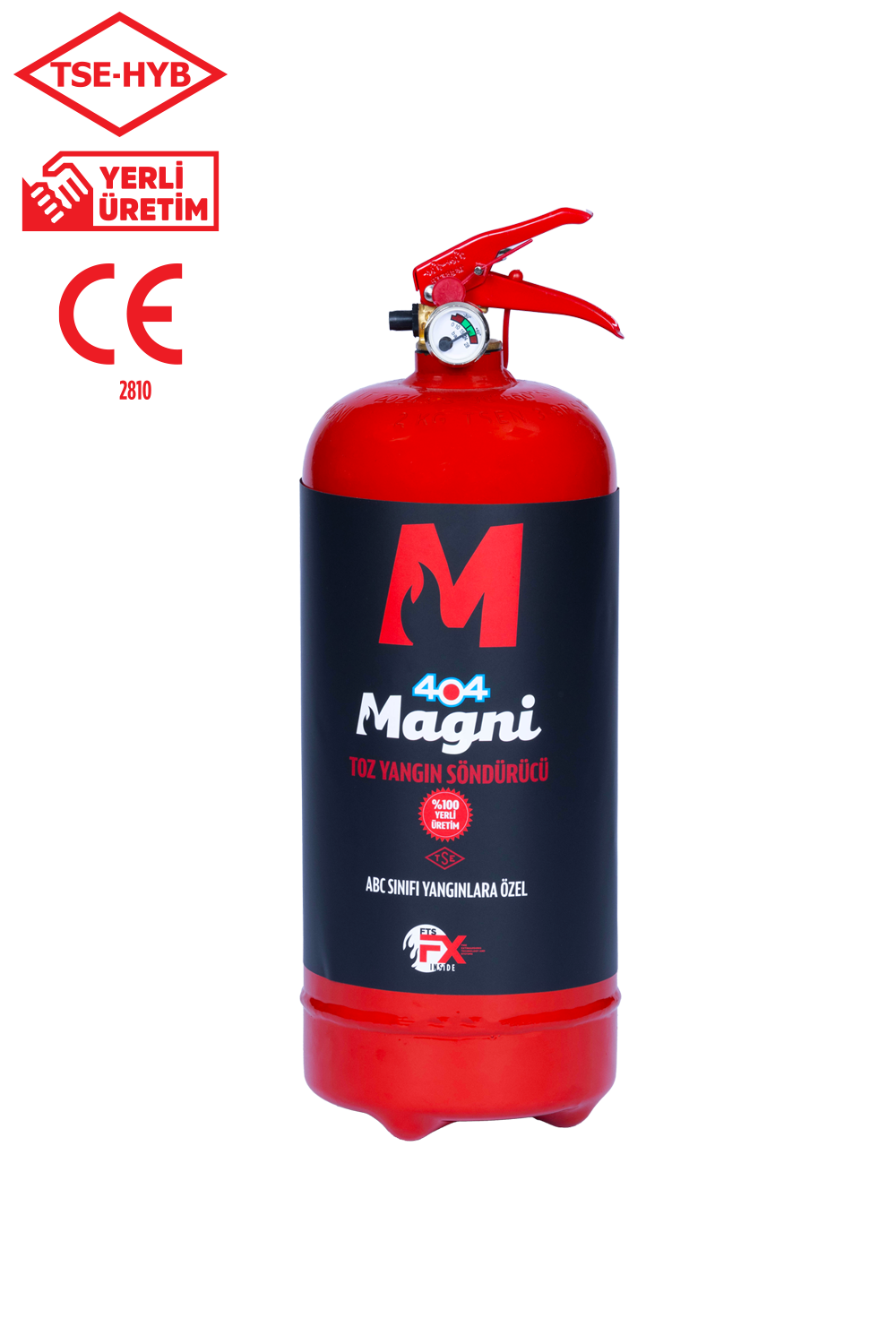 2 KG ABC Yangınlarına Özel Yangın Söndürme Tüpü