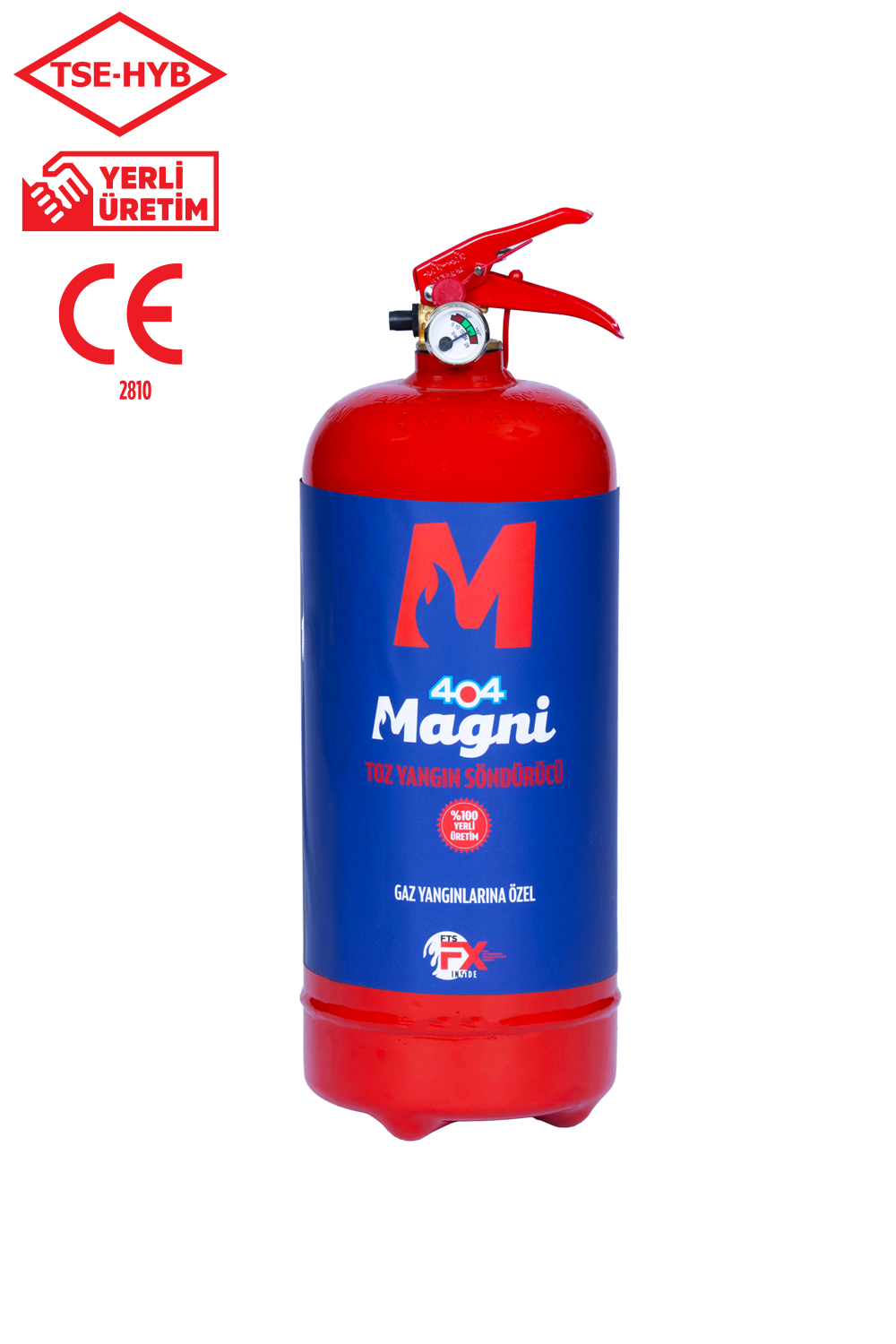 2 KG Gaz Yangınlarına Özel Yangın Söndürme Tüpü