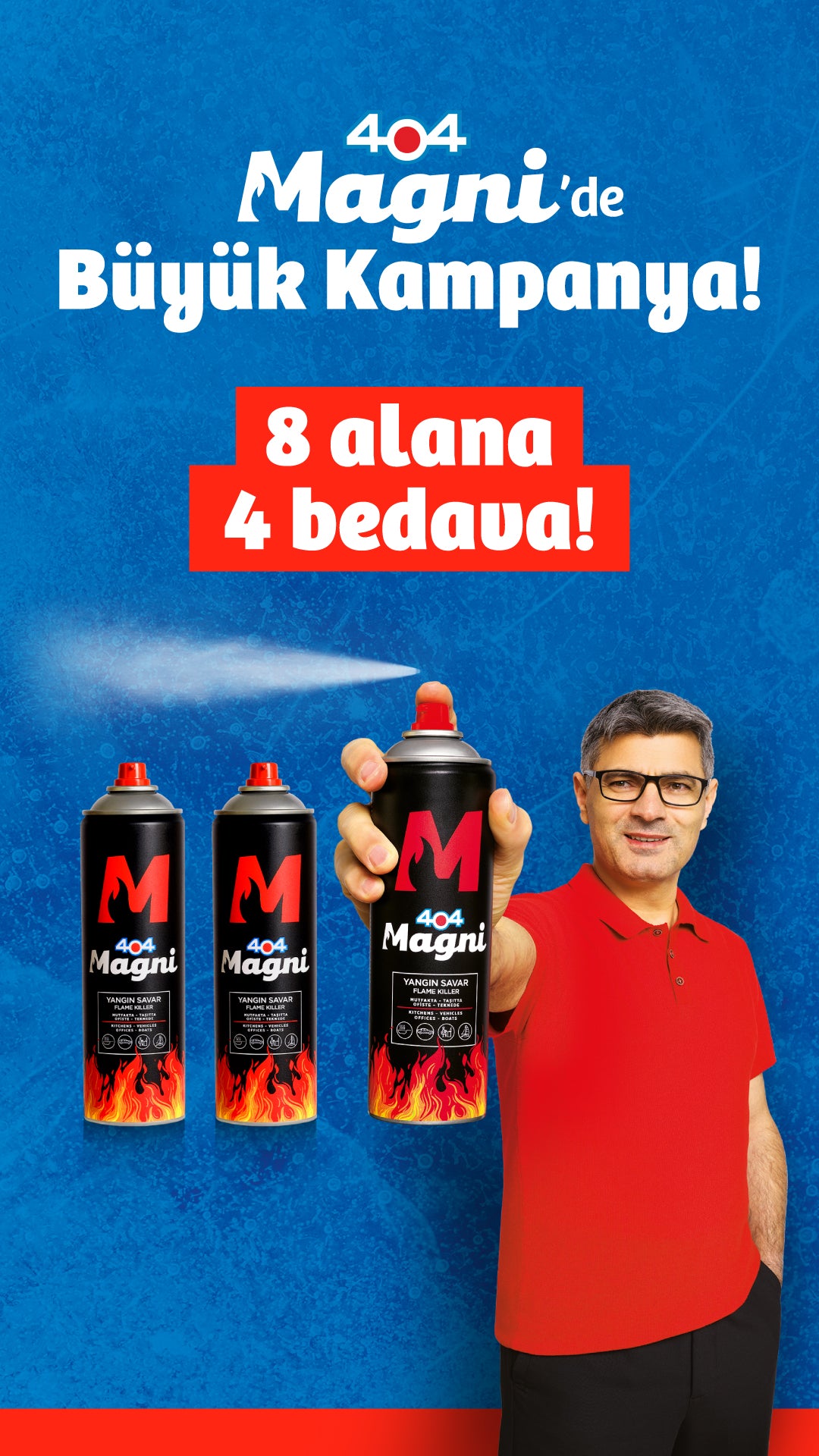 Yangın Söndürücü Sprey 500 ml 8li