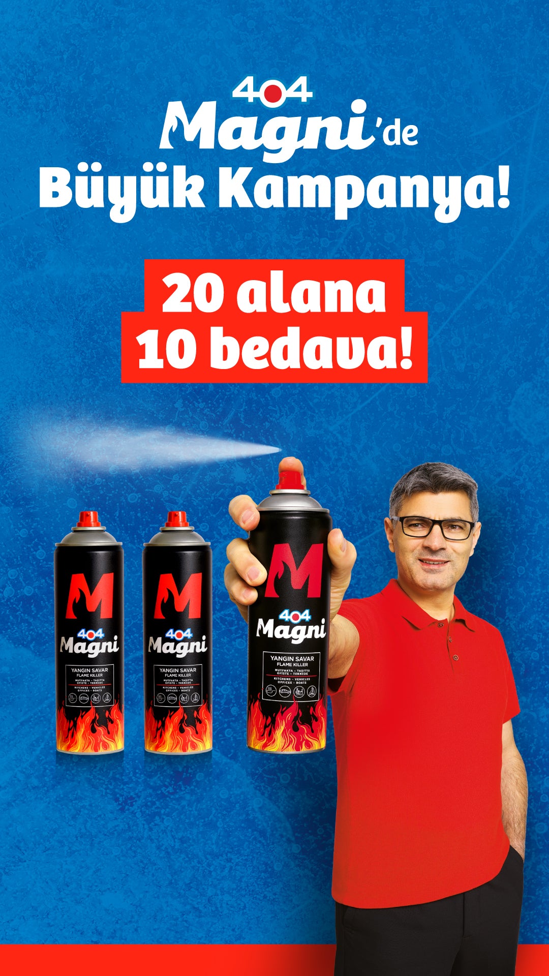 Yangın Söndürücü Sprey 500 ml 20li
