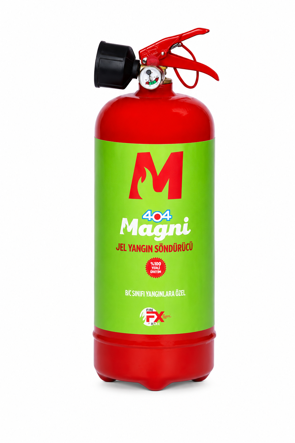 404 Magni 2L Jel Yangın Söndürücü Tüp Katı Sıvı ve Yağ Yangınları İçin