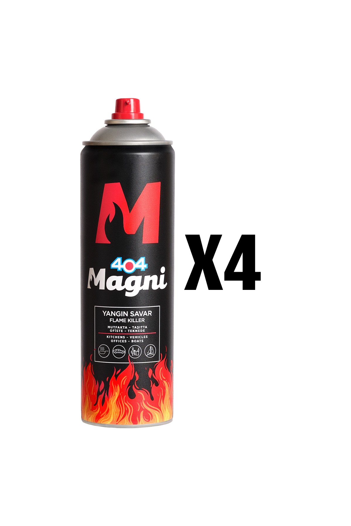 Yangın Söndürücü Sprey 500 ml 4lü