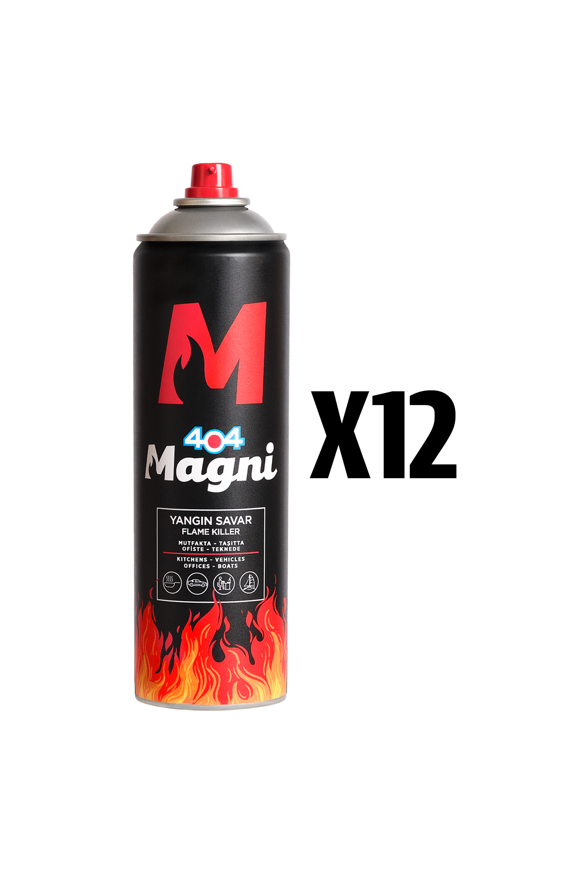 Yangın Söndürücü Sprey 500 ml 12li