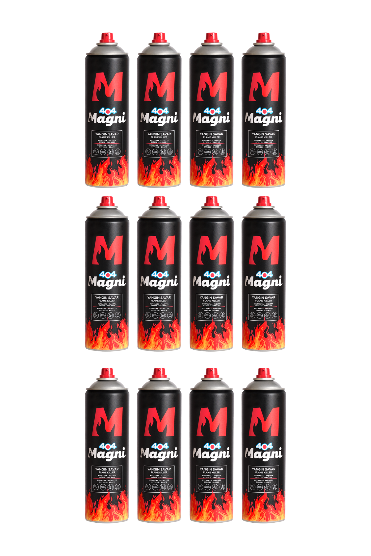 Yangın Söndürücü Sprey 500 ml 12li