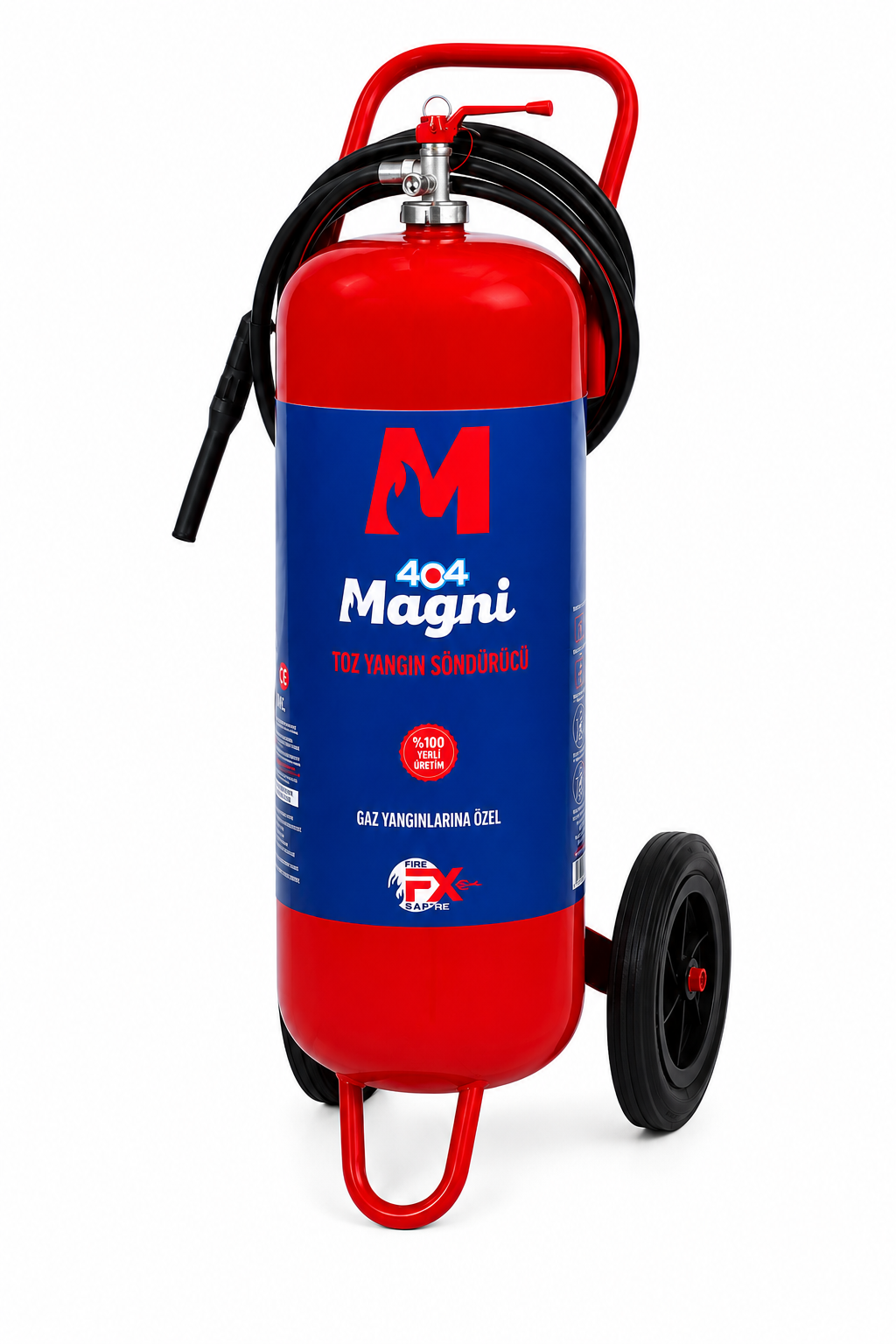 404 Magni 50Kg Toz Yangın Söndürücü Tüp Gaz Yangınları İçin
