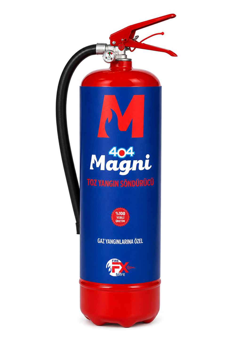 404 Magni 6 Kg Toz Yangın Söndürücü Tüp Gaz Yangınları İçin