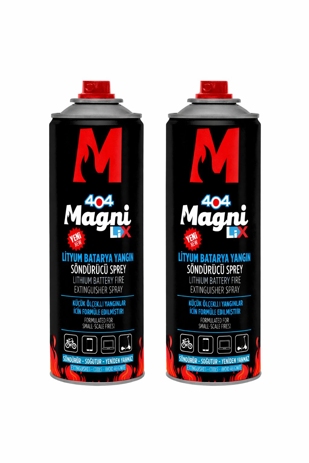 2'li Lityum-İyon Batarya Yangın Söndürücü Sprey 500 ml