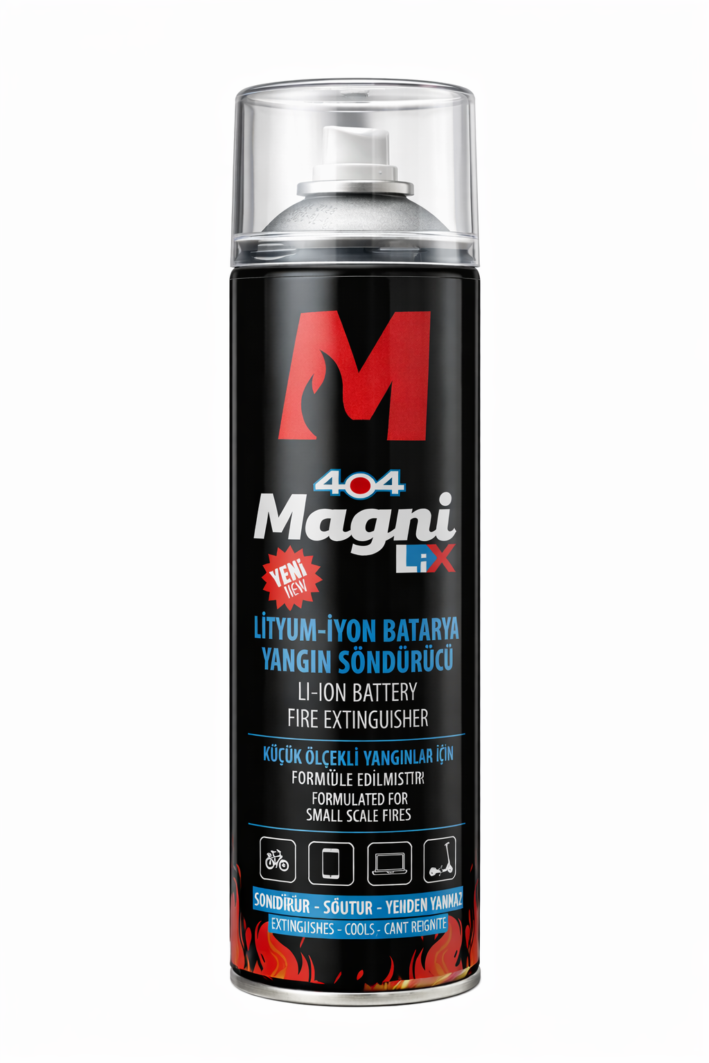 Lityum-İyon Batarya Yangın Söndürücü Sprey 500 ml