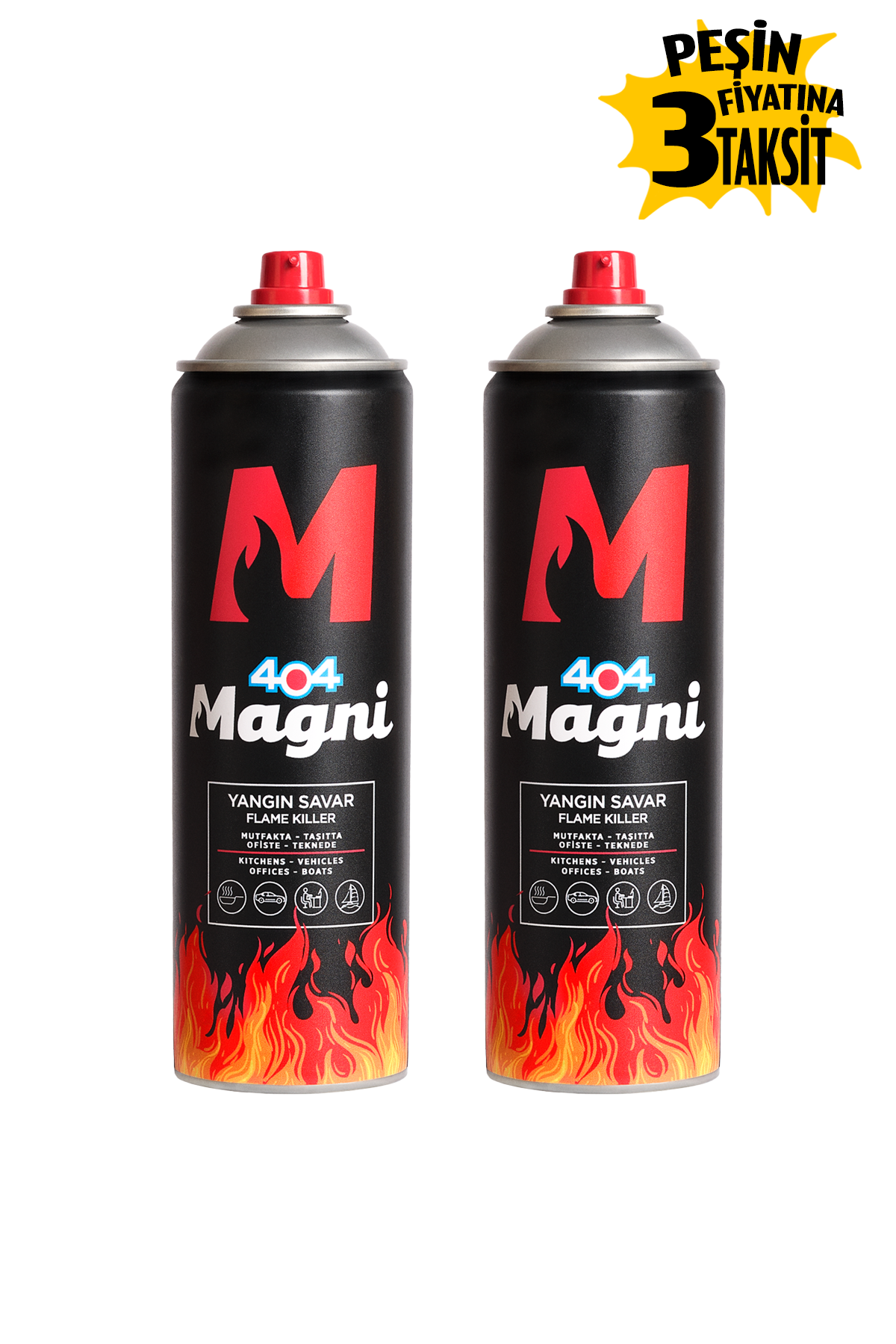 Yangın Söndürücü Sprey 500 ml 2li